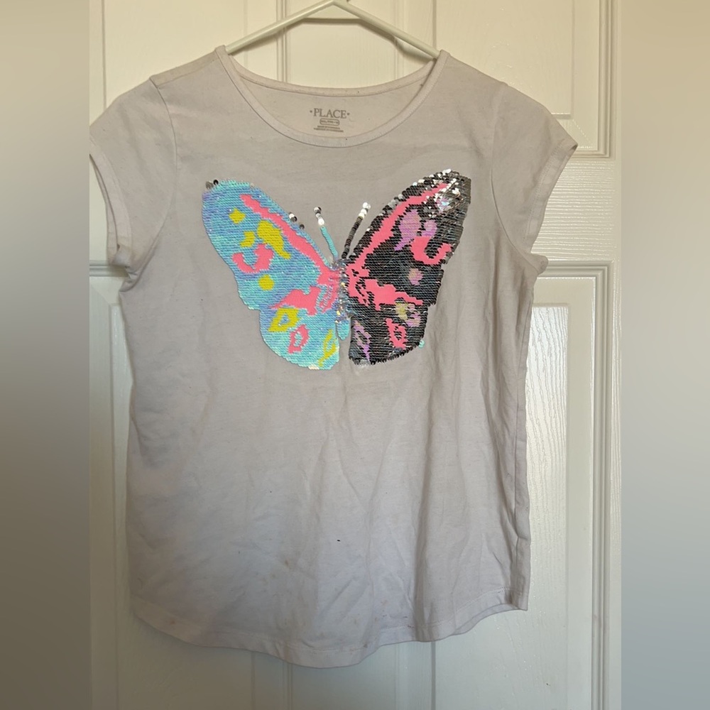 White sequin children’s shirt